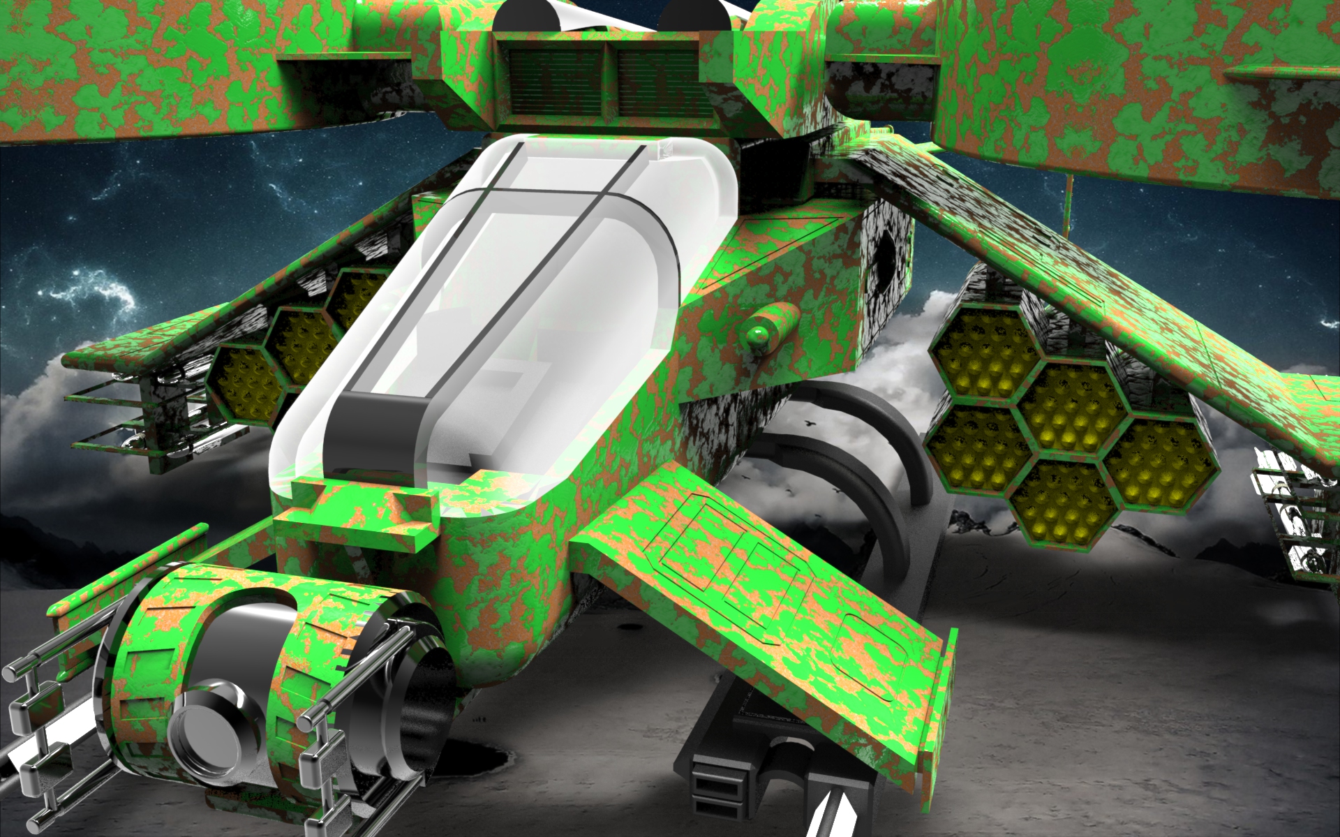 倾转旋翼飞机模型