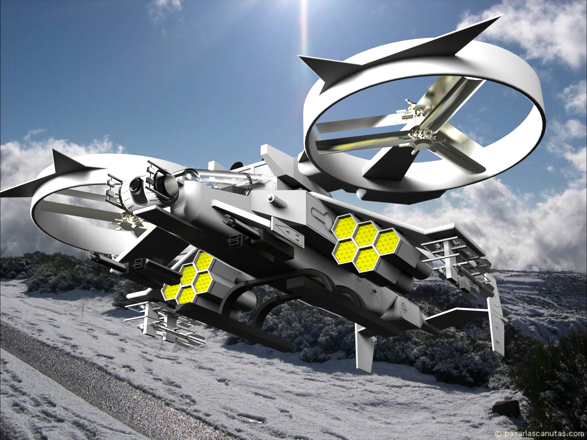 倾转旋翼飞机模型