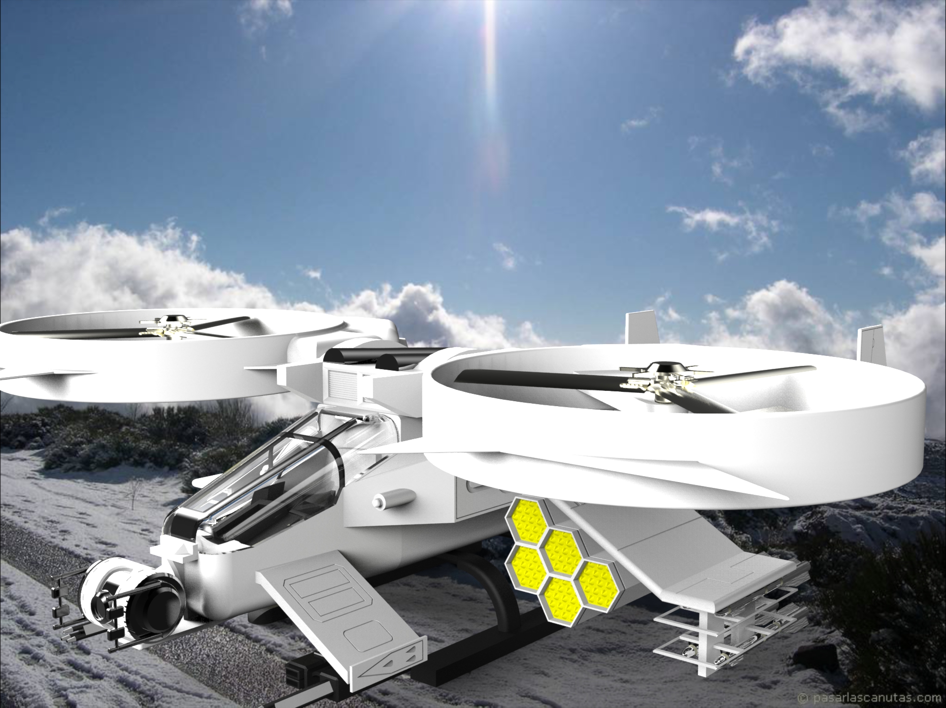 倾转旋翼飞机模型