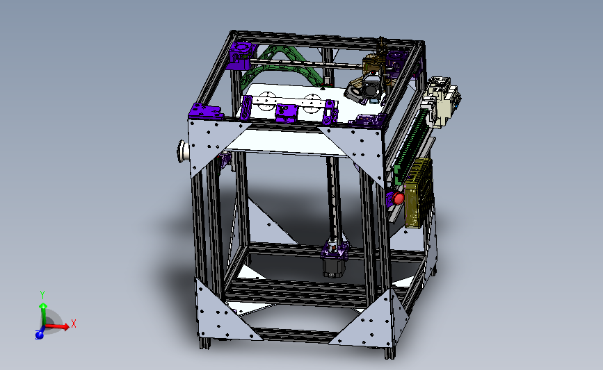 3d 打印机设备模型