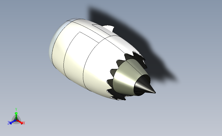 罗罗涡扇(遄大涡轮风扇)发动机3D建模图纸 Solidworks设计 附step