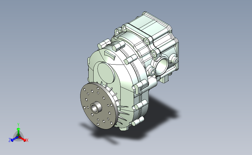 庞巴迪飞机发动机3D模型 UG(NX)设计