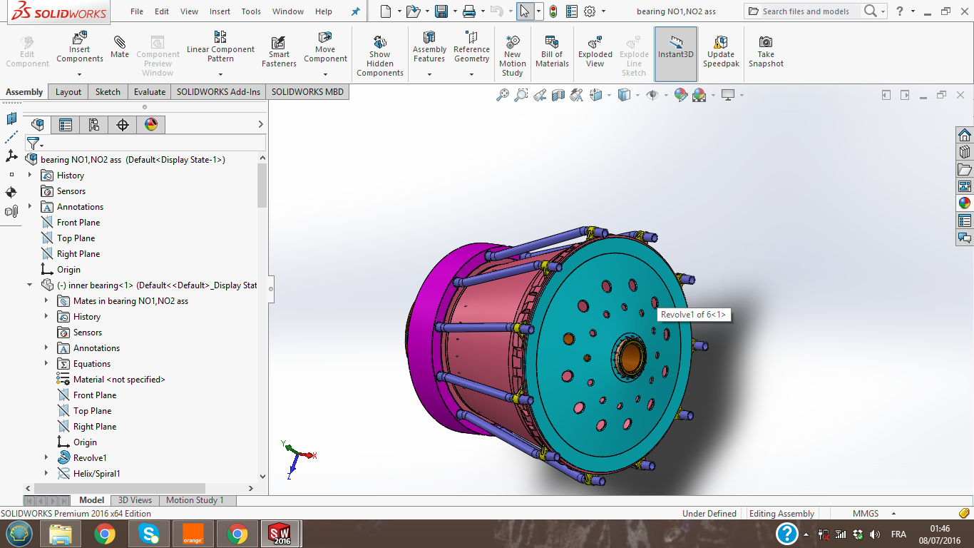 民用涡扇发动机三维建模图纸 solidworks设计