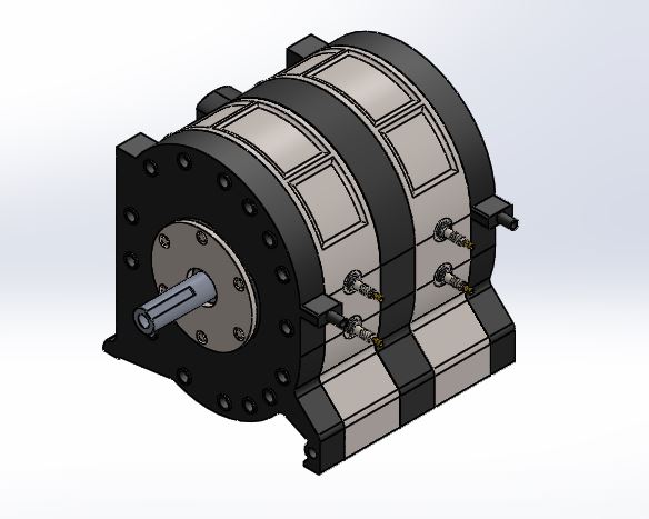 17-Wankle汪克尔转子发动机模型3D图纸 Solidworks设计 附IGS发动机