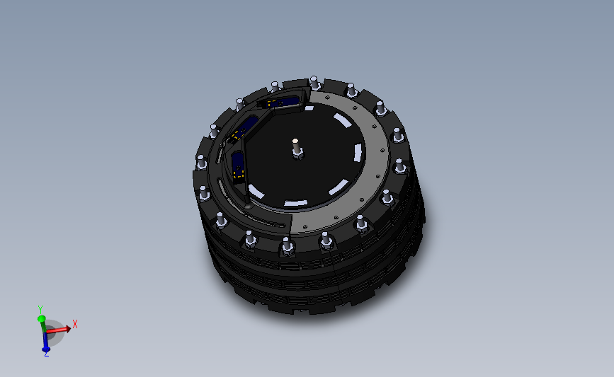 36-Second magnetic field无反作用发电机模型3D图纸 Solidworks设计发动机