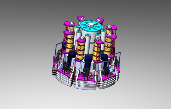 89-塞尔效应发电机内部结构模型3D图纸 Solidworks设计发动机