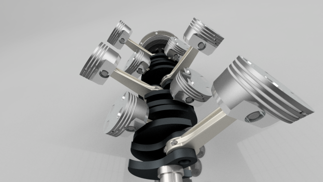 101-Carburator V8发动机模型3D图纸 INVENTOR设计 附STP发动机
