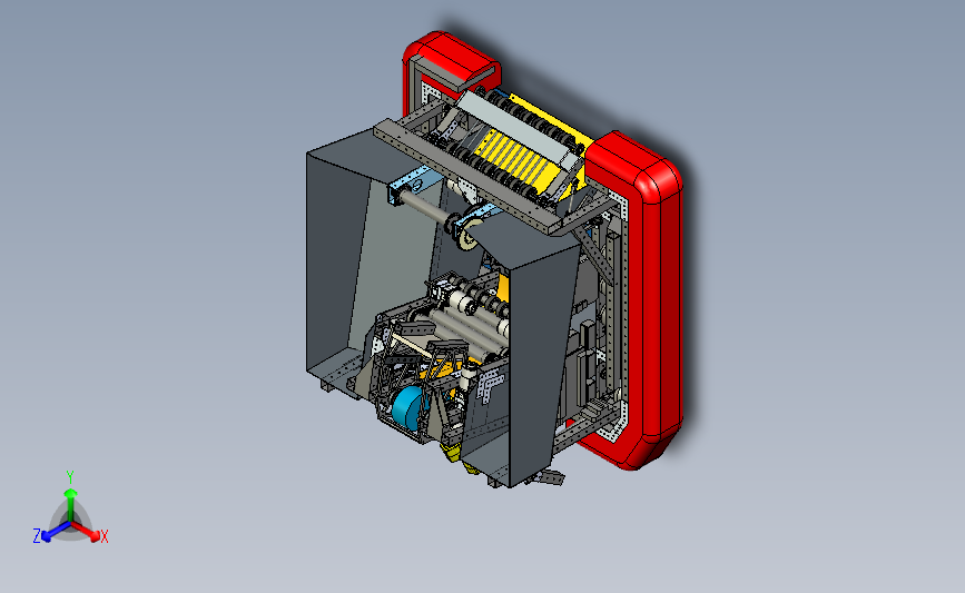 FRC 2017 Apex Robotics 5803号机器人车3D模型图纸 STEP格式就绪发动机
