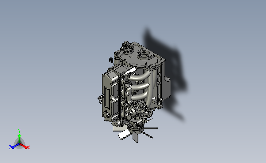 Hillman Engine希尔曼发动机模型3D图纸 STP格式发动机