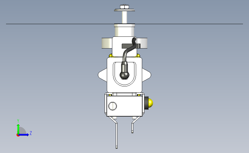 ryobi-31ccm微型发动机3D图纸 INVENTOR设计 附STP格式发动机 左侧视图