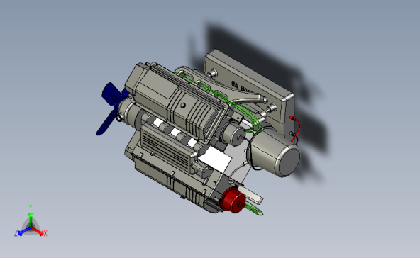 V8 Engine 8缸发动机模型3D图纸 CATIA设计 附STP格式发动机
