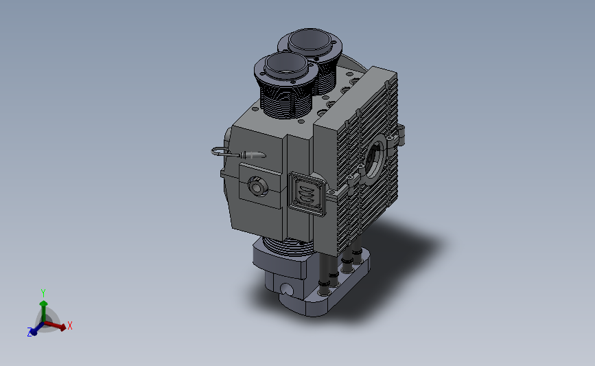 Volkswagen Beetle马达模型3D测绘图纸 solidworks设计 附工程图发动机