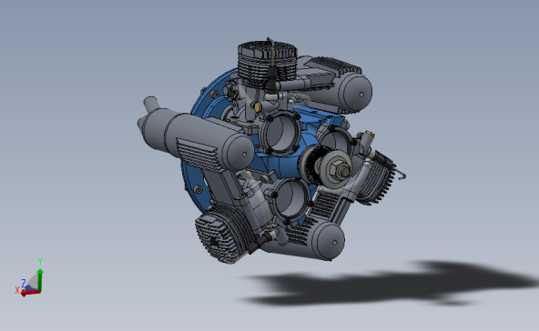 发动机悬置系统（发动机支架）3D模型 Solidworks设计发动机