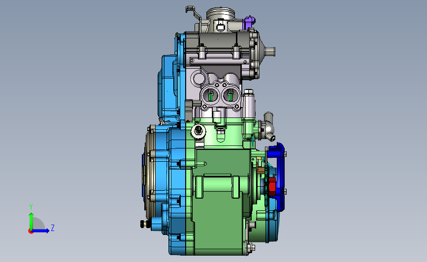四冲程发动机432cc(PROE)发动机