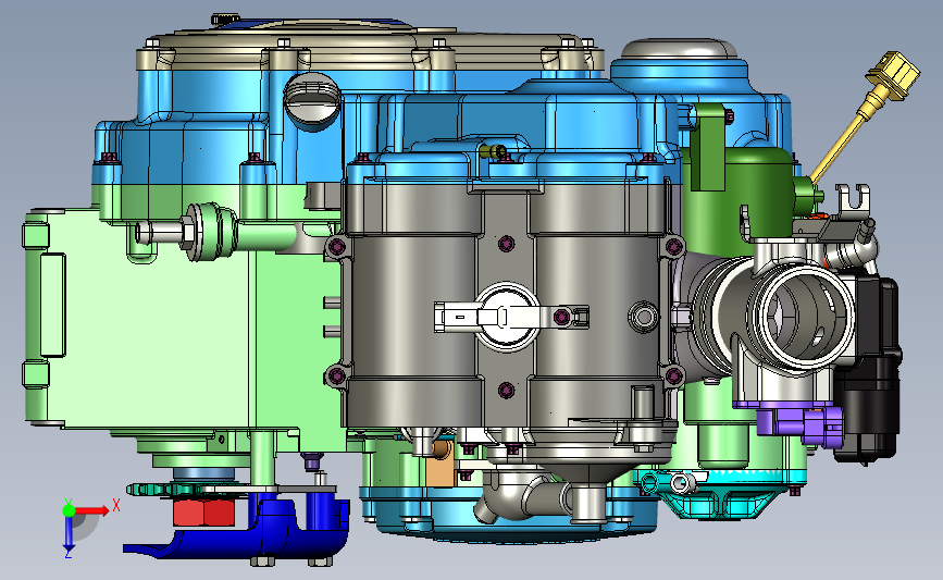 四冲程发动机432cc(PROE)发动机