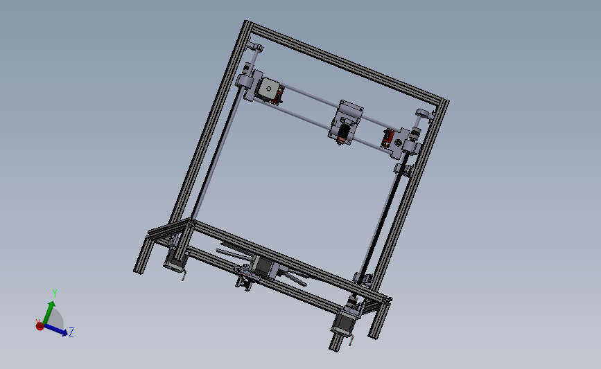 型材铝框的 3D 打印机