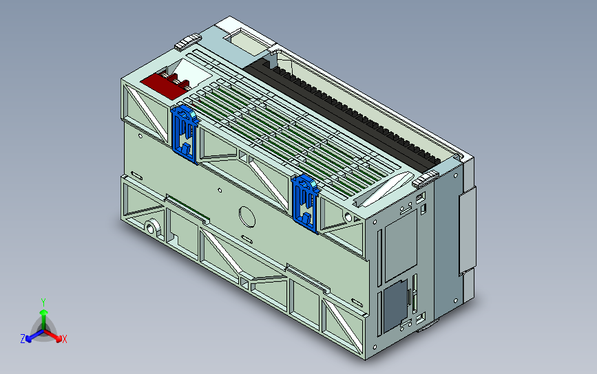 HCR8P 图纸（3D）R系列可编程控制器及其扩展模块