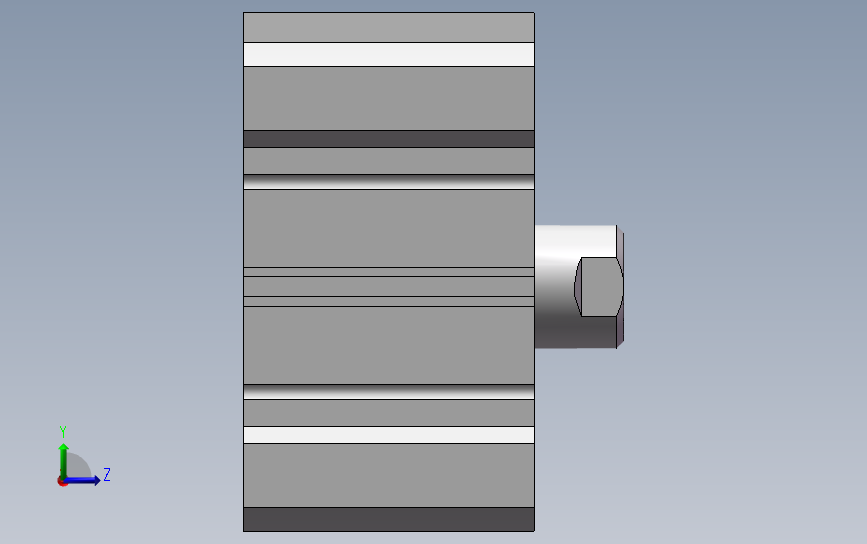 气缸cq2a80 15d Solidworks 2009 模型图纸下载 懒石网