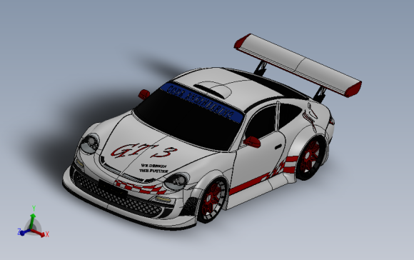 跑车模型 保时捷 911 gt3
