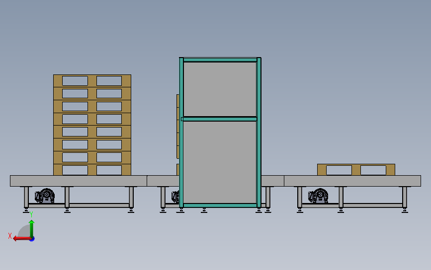全自动卡板拆堆跺滚筒线设备sw21可编辑_SOLIDWORKS 2021_模型图纸下载 – 懒石网