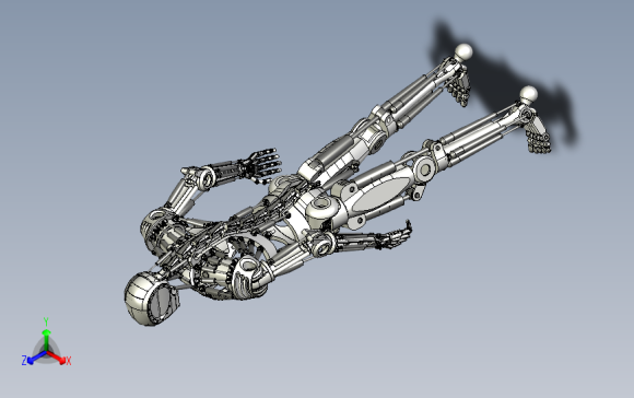 仿骨架机器人设计