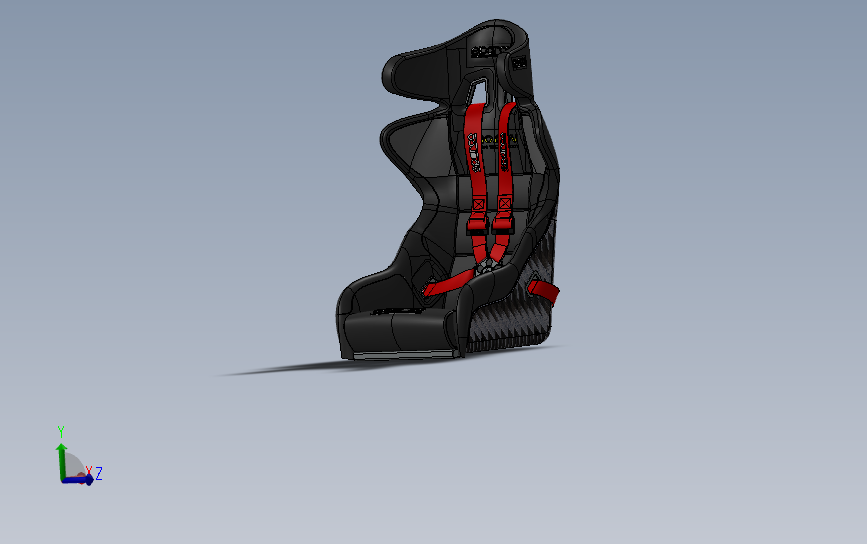 儿童安全座椅3D数模图纸 Solidworks设计