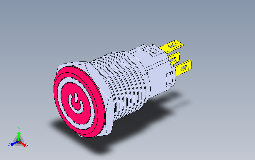 通用 16mm 电源开关按钮-LED灯