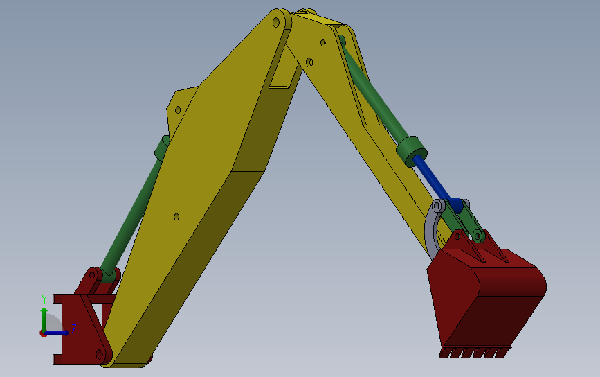 JCB反铲挖机_SOLIDWORKS 2017_模型图纸下载 – 懒石网