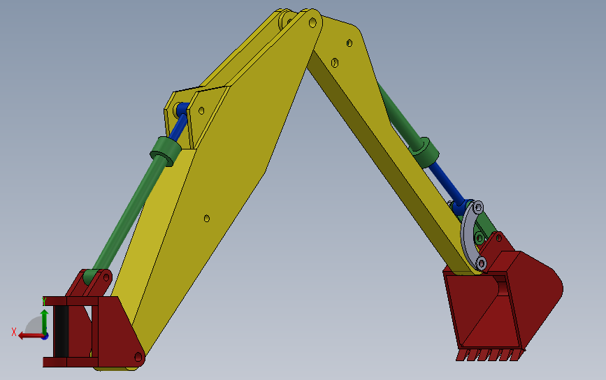 JCB反铲挖机_SOLIDWORKS 2017_模型图纸下载 – 懒石网