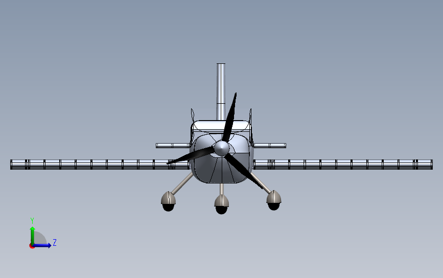RV 12飞机_SOLIDWORKS 2019_模型图纸下载 懒石网