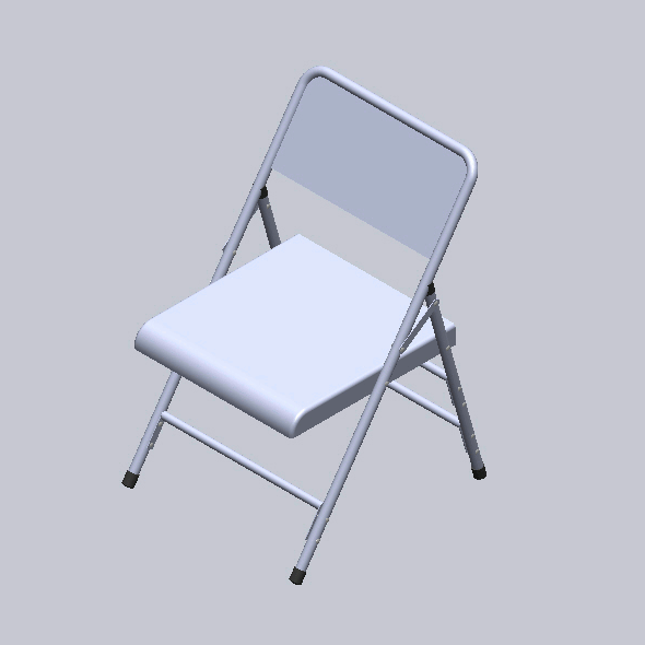 折叠椅_SOLIDWORKS 2010_模型图纸下载 懒石网