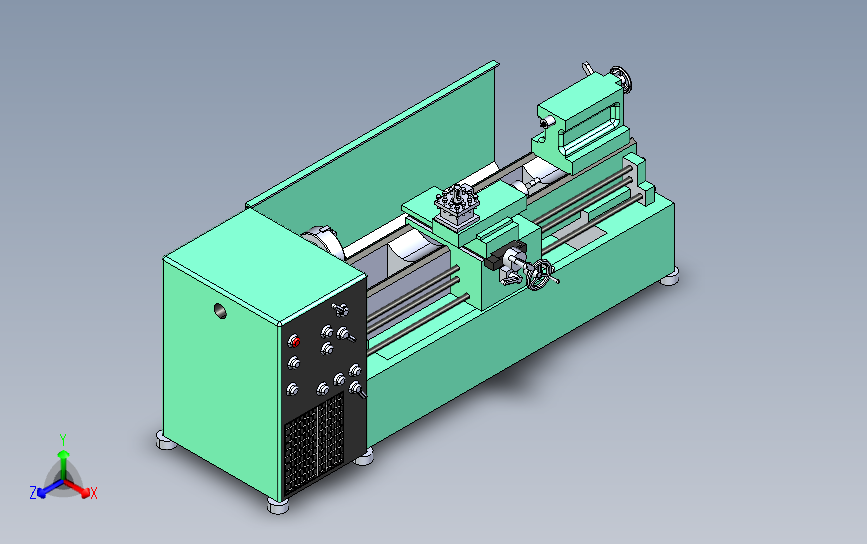 Torno车床3D模型图纸 IGS格式