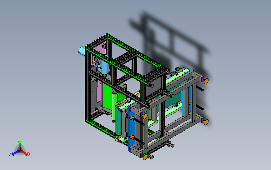 凸轮打磨机抛光机3D模型图纸 STP格式