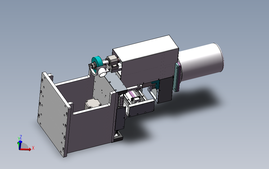 4轴立式抛光机打磨研磨设备3D图纸 Solidworks设计