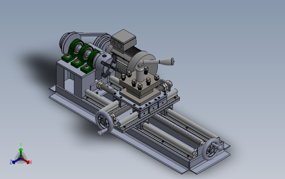 lathe车床核心结构3D图纸 Solidworks设计 附STEP IGS