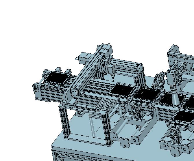 tray盘托盘输送相机拍照NG合格检测线