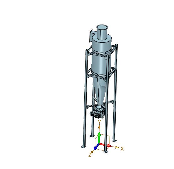 不锈钢沙克龙分离器旋风除尘器颗粒收集器