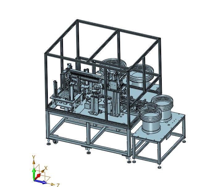 超小型微型按钮弹簧旋转组装设备