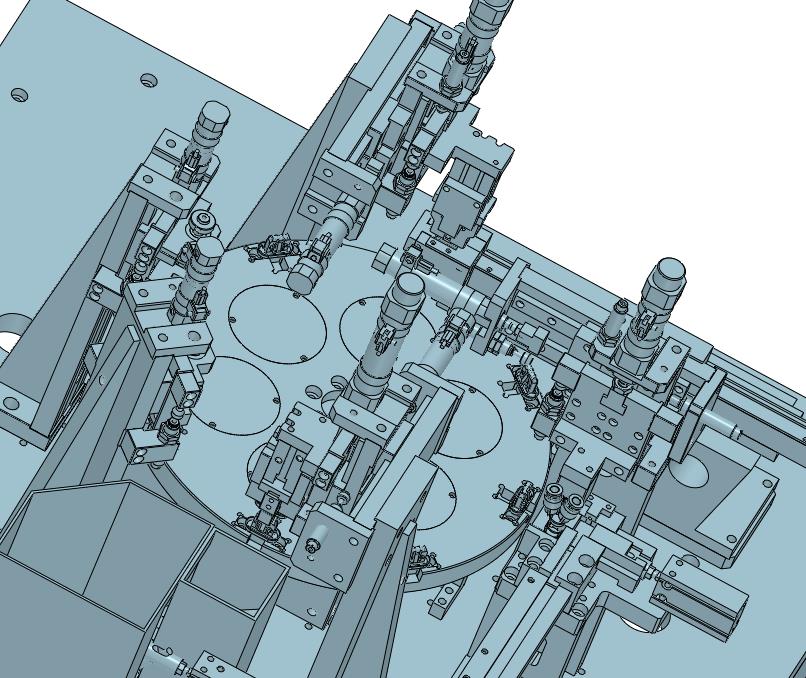 宠物牵引绳安全带插扣卡扣转盘式组装设备