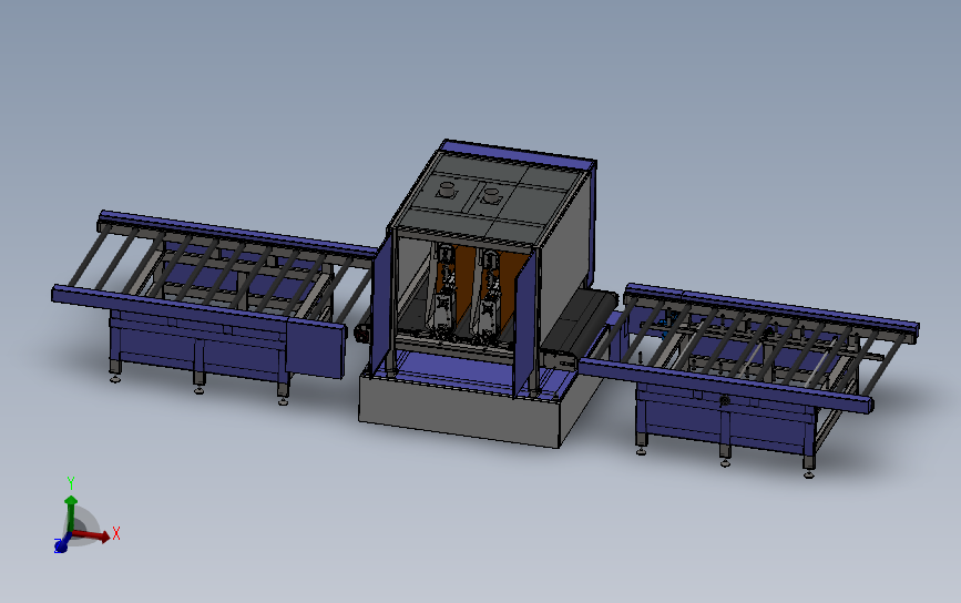 非标自动化钣金打磨机、钣金研磨机3D模型图纸 Solidworks设计