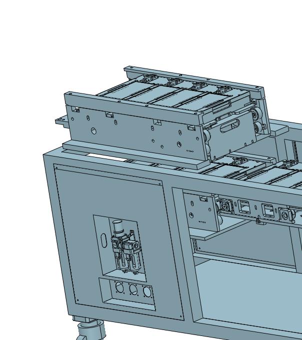 伺服升降对接双层滚筒输送机