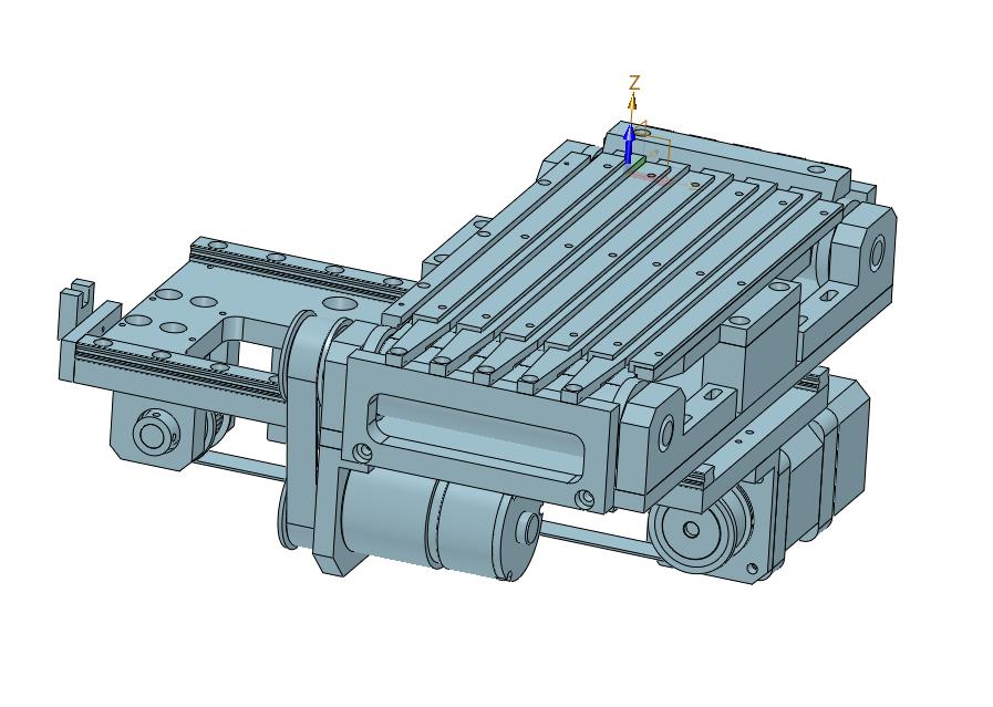 带横移的元器件多排并列输送皮带机