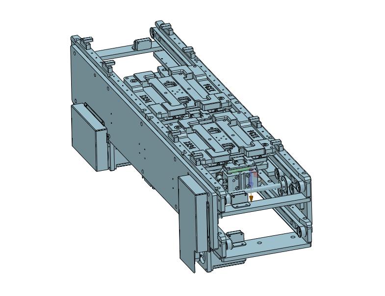 电子载具流水线带顶升精定位