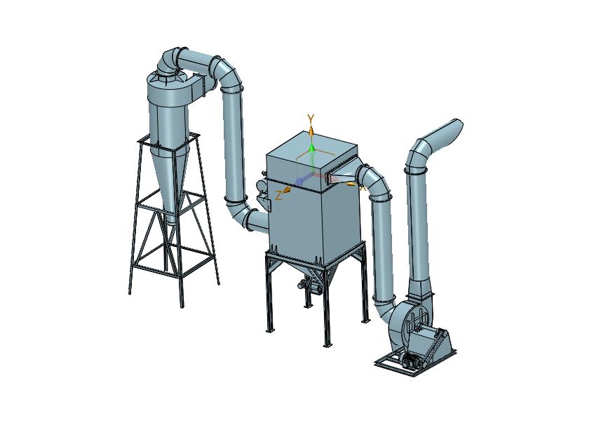 锅炉中央烟尘环保除尘净化收集器除尘设备