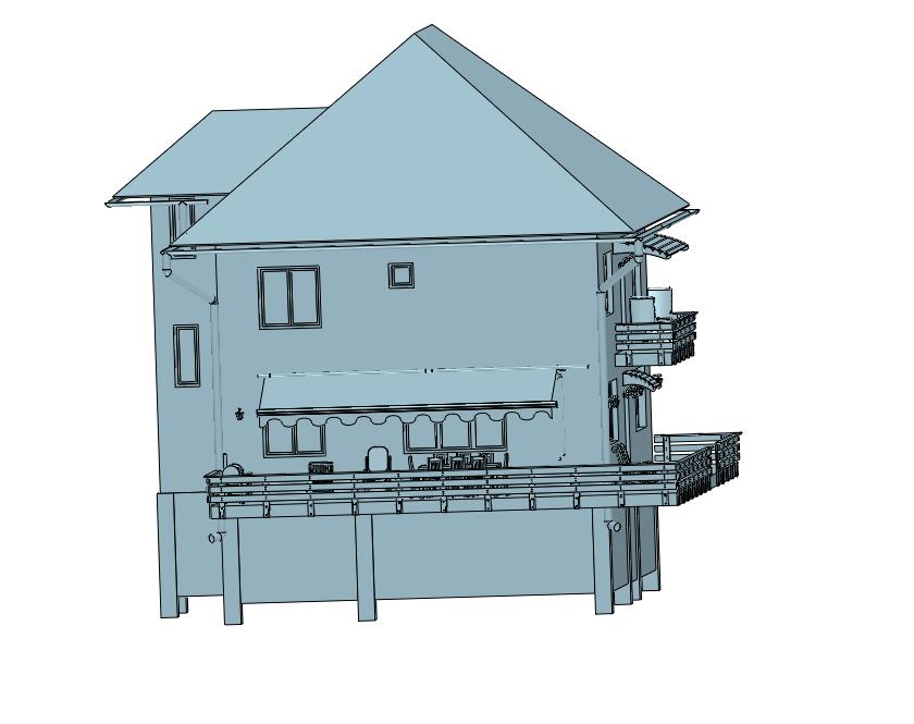 木质房屋精美自建房生态景观园别墅