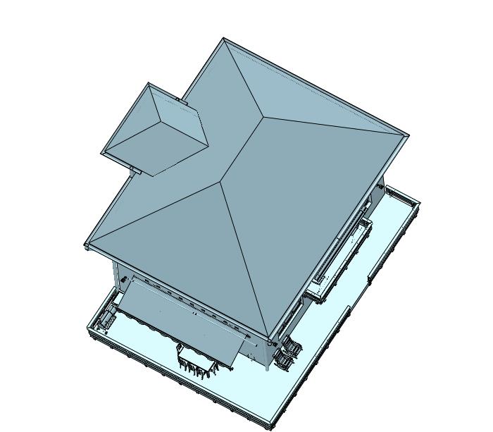 木质房屋精美自建房生态景观园别墅
