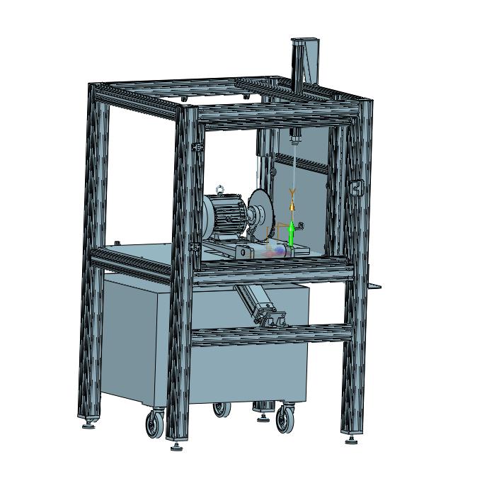 汽车泵体铸铝铸造件水口圆锯切除设备