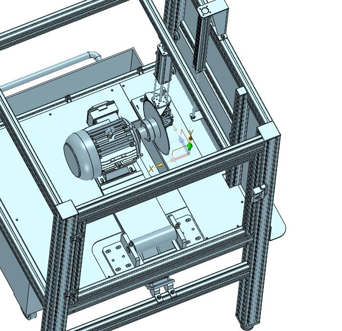 汽车泵体铸铝铸造件水口圆锯切除设备