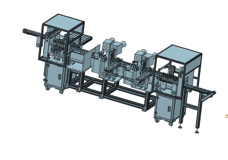 汽车圆柱电芯X光射线探伤成像透视产线