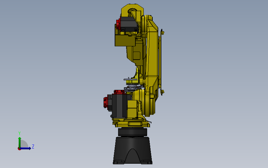 工业机器人 FANUC M20i 左侧视图